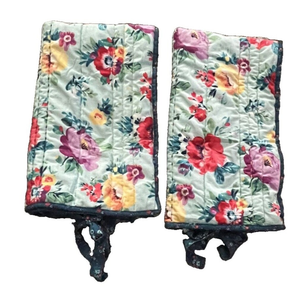 The Pioneer Woman Pillow Shams (2) King Size Sweet Romance Blossoms Blue Floral